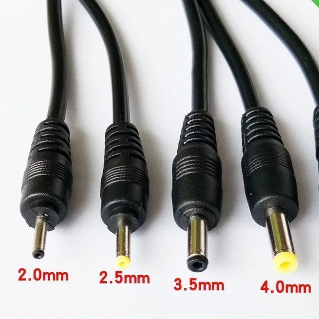 ✱ ♀♕☑สายชาร์จแบบกลม 5 V/4.2/3.7 V โคมไฟตั้งโต๊ะหัวกลมแหล่งจ่ายไฟ USB to DC5.5/3.5/2.5 มม. สายไฟ