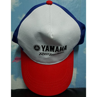 YAMAHA หมวกแก็ป ปัก โลโก้ YAMAHA Revs Your Heart หมวกแฟชั่นผู้ชายผู้หญิง