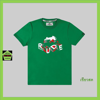 Rudedog เสื้อคอกลม ชาย หญิง สีเขียวสด รุ่น Piramid