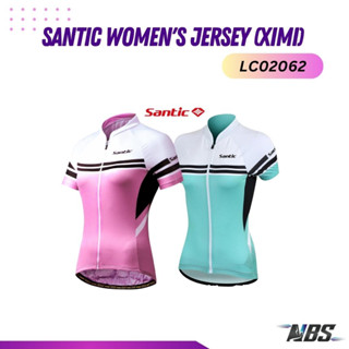 เสื้อปั่นจักรยาน Santic Womens Jersey (XIMI) Green/Pink รุ่น LC02062