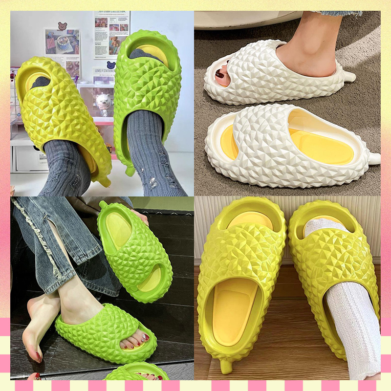 Luckkyshoes พร้อมส่ง รองเท้าแตะทุเรียนมาใหม่  คอลเลคชั่นนี้สุดปังโซคิ๊วท์มากแม๊