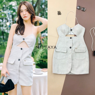 #Nittaya #ป้ายNittaya เดรสคล้องคอ มีความเว้าช่วงกลางอก