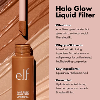🌻พร้อมส่ง🌻e.l.f. Cosmetics Halo Glow Liquid Filter 31.5 mL.