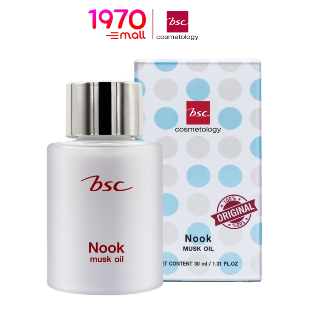BSC น้ำหอม NOOK MUSK OIL 30ml กลิ่นดอกไม้หอมหวาน กระดังงา กุหลาบ วานิลลา