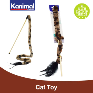 [79966] Kanimal Cat Teaser Toy ของเล่นแมว ไม้ล่อแมว รุ่นไม้ชนิดพันขน ยาวพิเศษ สำหรับแมวทุกวัย ความยาวสูงสุด 115 ซม.
