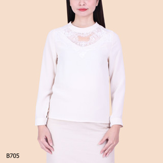 AMILA Blouse AM-B705 โคโม่ แขนยาว IGPU20-2 FS20230619