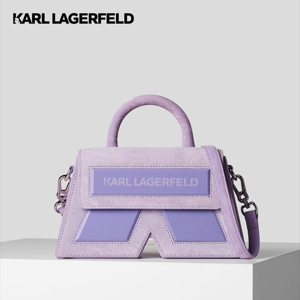 KARL LAGERFELD - ESSENTIAL K CROSSBODY BAG PASTEL LILAC 230W3176 กระเป๋าสะพายข้าง