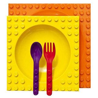 Placematix : PMT00774* ชุดจานอาหาร Kids 4 Piece Mealtime Set