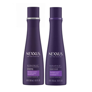 Nexxus Keraphix Shampooแ+ Conditioner 400ml. (USA Imported) เน็กซัส (แชมพู + ครีมนวด 400ml.) บำรุงผมแห้งเสีย