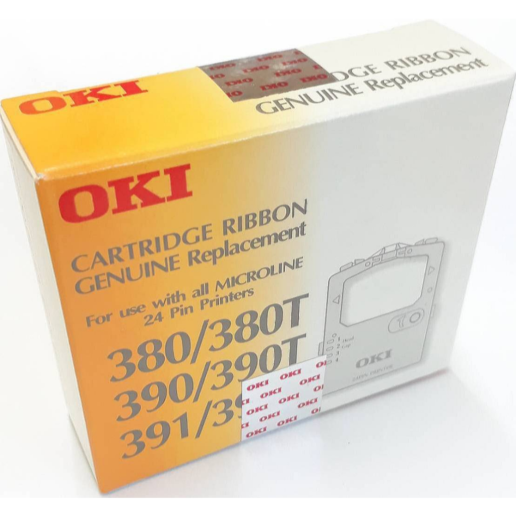 ตลับผ้าหมึก OKI RIBBON ML-390/380/391 ตลับผ้าหมึกดอทเมตริกซ์สีดำเข้ม คมชัด