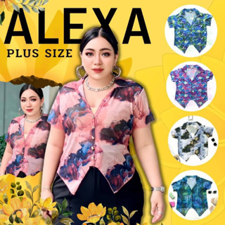 PLUS SIZE เสื้อซีทรูสาวอวบ F21 ผ้าตาข่ายเนื้อนิ่ม อก 38-52 นิ้ว รุ่นอเล็กซ่า