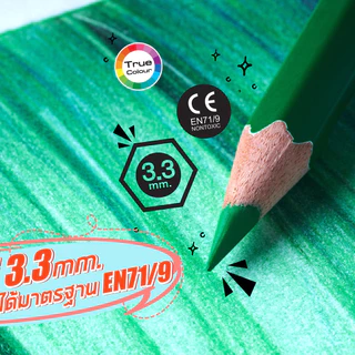 สีไม้ มาสเตอร์อาร์ต Master art / บีไฮฟ Beehive รุ่นใหม่ เกรดพรีเมียม ดินสอสี ดินสอสีไม้ แท่งยาว 12/24 สี - 1 หัว/2หัว