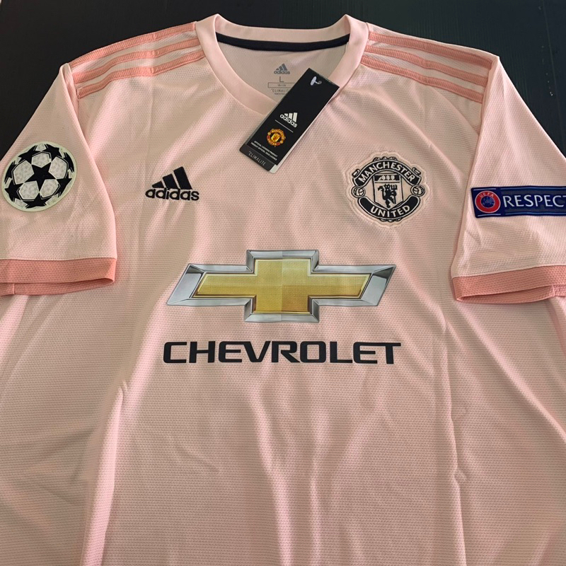 เสื้อฟุตบอล Manchester United 2018/2019 Third สีชมพู