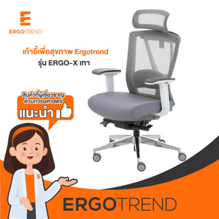 Ergotrend เก้าอี้เพื่อสุขภาพ เออร์โกเทรน รุ่น ERGO-X GREY สีเทา