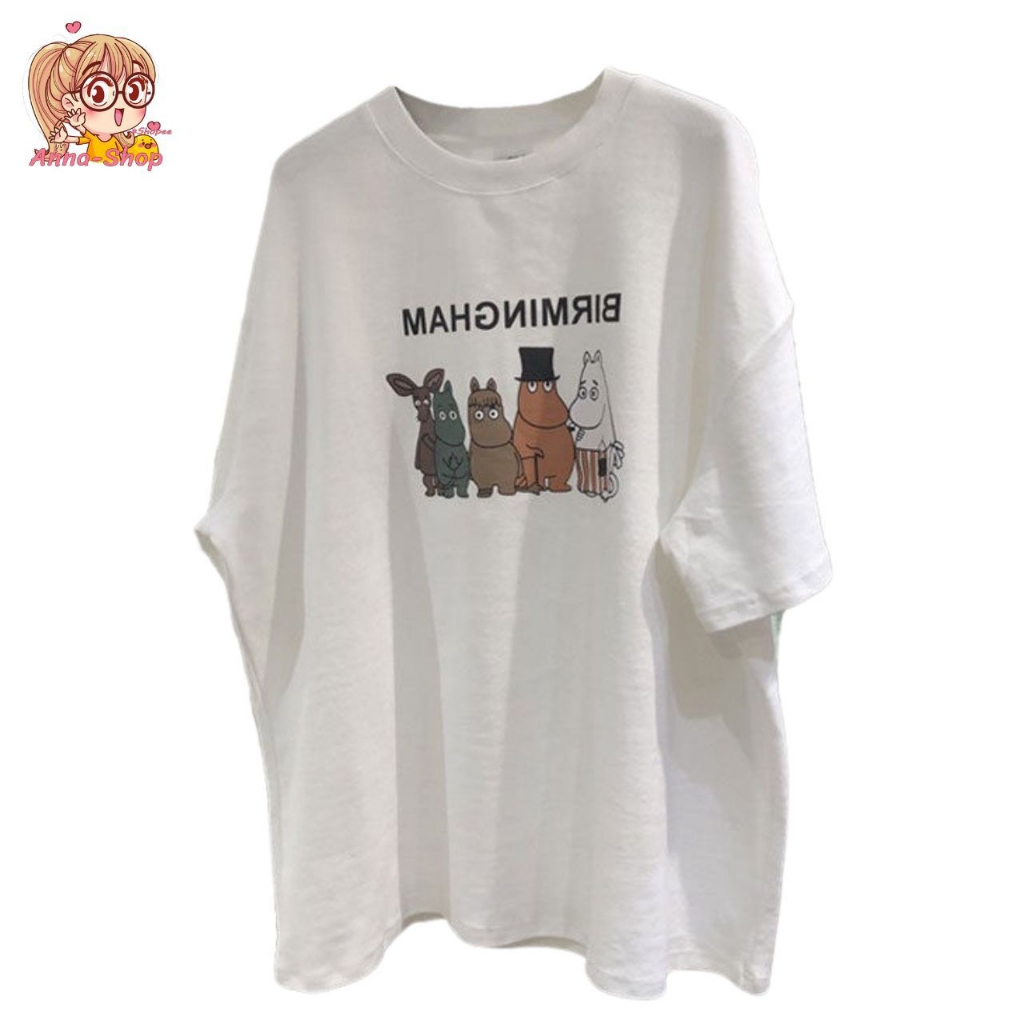 annacny เสื้อยืดคอกลม ผ้านิ่มใส่สบาย เสื้อเท่ห์ ใส่ได้ทั้งหญิงและชาย TS1031