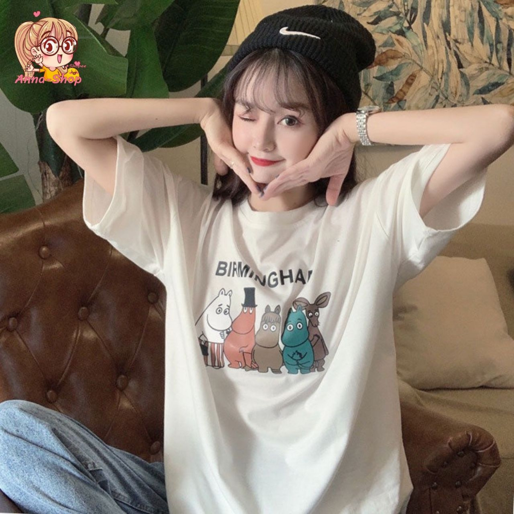 annacny เสื้อยืดคอกลม ผ้านิ่มใส่สบาย เสื้อเท่ห์ ใส่ได้ทั้งหญิงและชาย TS1031
