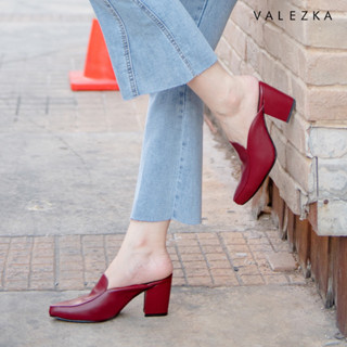 VALEZKA SS03 สี Red (แดง) รองเท้าส้นสูง 3 นิ้ว *** (ไซส์ปกติ)