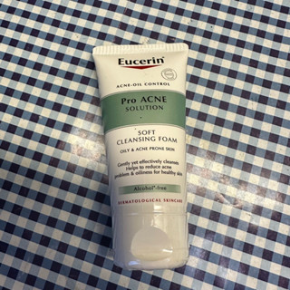 Eucerin Pro Acne Solution Soft Cleansing Foam 50g.ยูเซอริน โฟมล้างหน้า ลดปัญหาสิว ลดผิวมัน รอยดำ รอยแดง