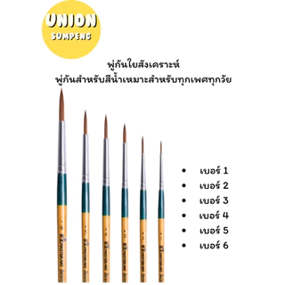 (USP)💢ขายส่ง💢(ยกถุง10ด้าม) Master art พู่กัน ภู่กัน กลม ระบายสีน้ำ เบอร์ 0-6 บรรจุ 1แพ็ค/10ชิ้น