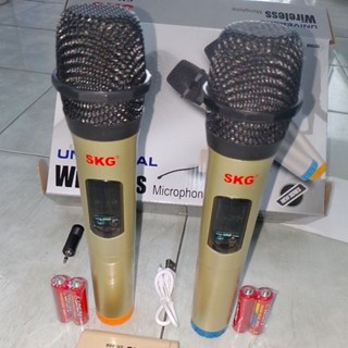 SKGไมค์ลอยคู่ไร้สายคลื่นUHF รุ่น SK 999