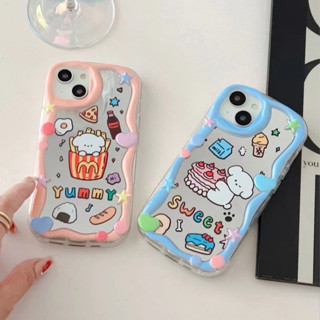 🎁ส่งของขวัญ🎁เคสไอโฟน 11 13 12 Pro Max กระจกเงา ลูกสุนัขน่ารัก เคส for ไอโฟน14 pro max soft case Iphone