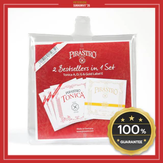 ชุดสายไวโอลิน PIRASTRO TONICA NEW FORMULAR + GOLD LABLE VIOLIN SET 4/4 ผลิตในเยอรมัน แท้ 100%