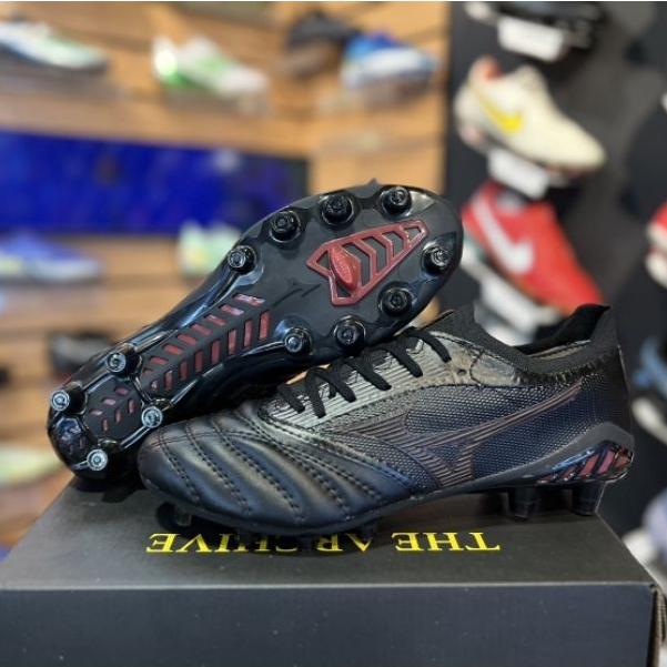 รองเท้าฟุตบอล สตั๊ด รองเท้า Mizuno รุ่น MORELIA NEO III BETA ถ่ายจากสินค้าจริง(แถมดันทรง+ถุงผ้า+กล่อ