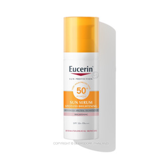 Exp.4/25 (50 มล) Eucerin SUN SPOTLESS BRIGHTENING SERUM SPF50+ PA+++ (ยูเซอริน ซัน สปอตเลส ไบรท์เทนนิ่ง เซรั่ม)