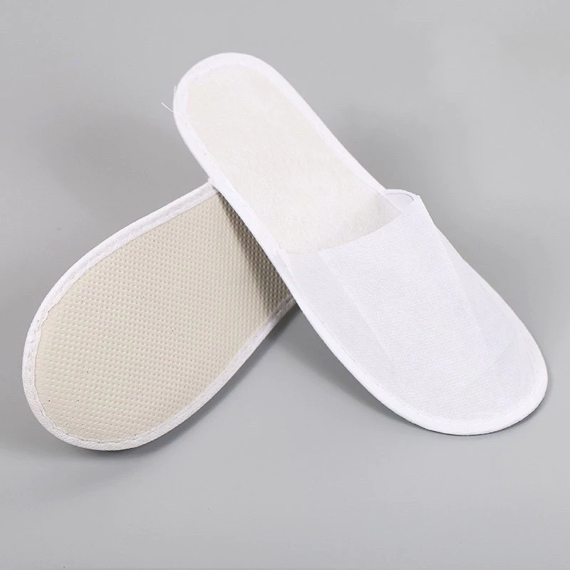 SHO-WHITESLIPP🩰รองเท้า Slipper แบบใช้แล้วทิ้ง  รองเท้าแตะโรงแรมสีขาว เนื้อบาง พื้นกันลื่น ของใช้ในโรงแรม (1คู่) 🩰 thumbnail 5