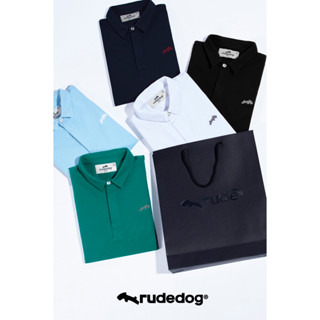 Rudedog By Hashtag เสื้อโปโล (ปรับไซส์ใหญ่ขึ้น) ทรงผู้ชาย รุ่น FISHBONE สินค้าลิขสิทธิ์แท้