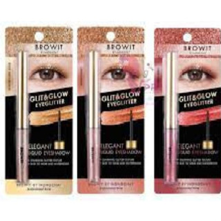 Browit By Nongchat Glit Glow Eyeglitter 3g บราวอิท บายน้องฉัตร กลิต โกลว์อาย กลิตเตอร์ อายแชโดว์ ทารอบดวงตา