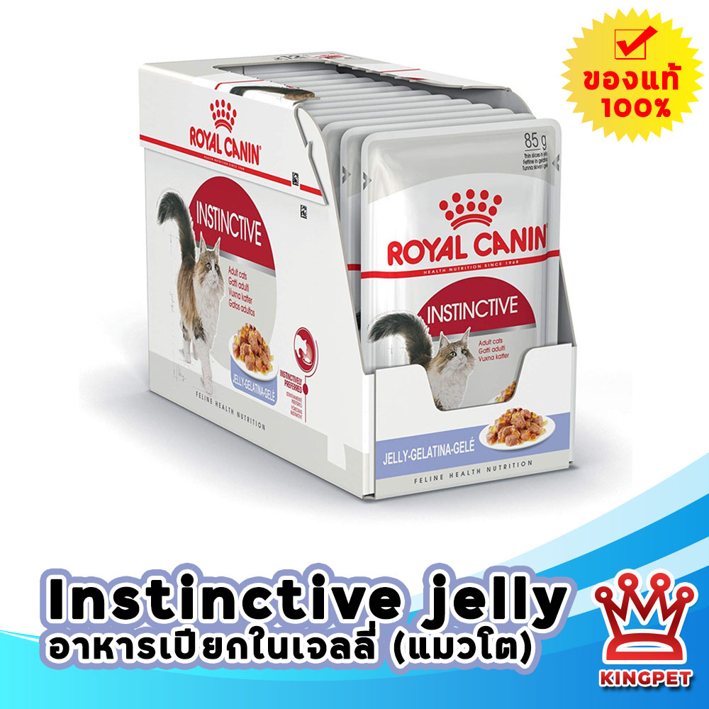 หมดอายุ7/26 Royal canin Instinctive jelly 12 ซอง อาหารแมวโตในน้ำเจลลี่