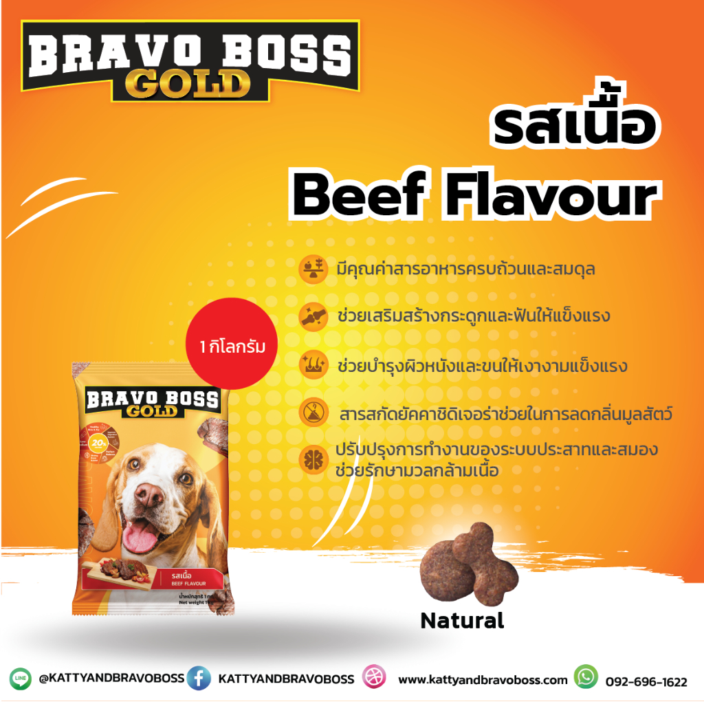 Bravo Boss อาหารสุนัข  1 กิโลกรัม