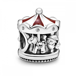 (พร้อมส่ง)Pandora Christmas Carousel Charm ชาร์มม้าหมุน ของเเท้100%