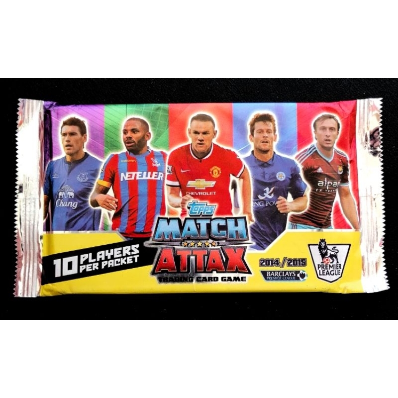 (Sealed Pack) ซองสุ่มการ์ดฟุตบอล แมตซ์แอทแทค ฤดูกาล 2014/2015 ( MATCH ATTAX 2014/2015 )