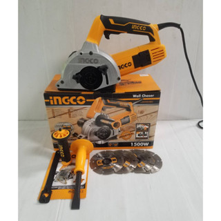 INGCO เครื่องเซาะร่อง กรีดผนัง 5 นิ้ว รุ่น WLC15008 แถมฟรีใบ 4 ใบ 1500W 9000 รอบ/นาที ของแท้100% พร้อมจัดส่ง