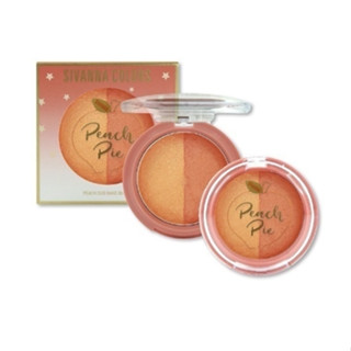 บรัชออน SIVANNA COLORS PEACH DUO BAKE BLUSH No.5045 8g