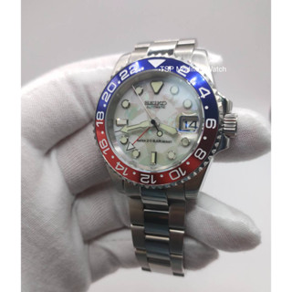 Seiko Mod Pepsi GMT Master Prospex Edition 4 เข็ม พร้อมส่ง 1-2 วัน