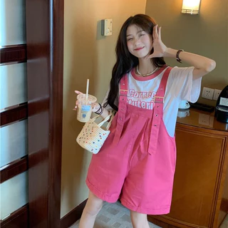 Overalls พร้อมส่งเอี้ยมกางเกง เอี๊ยมยีนส์ กางเกงยีนส์ไซส์ใหญ่ ชุดเอี๊ยม ผ้าคอตตอนอย่างดี 6002