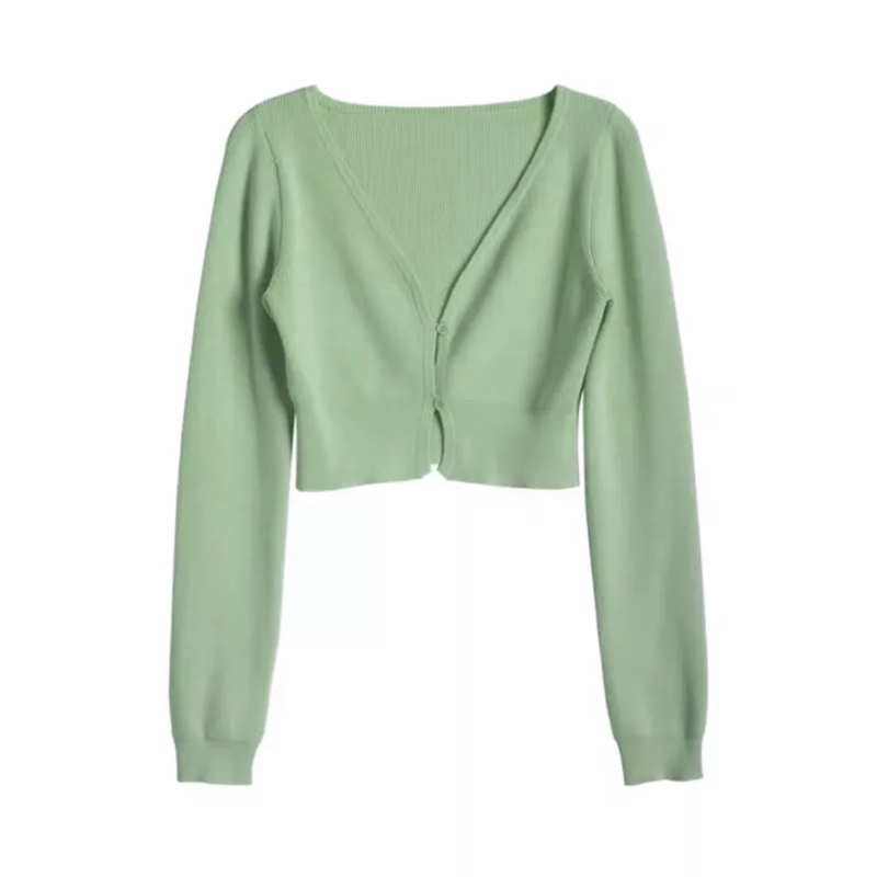 Toffee Cardigan 🍬 คาร์ดิแกนไหมพรม ครอปคาร์ดิแกน เสื้อคลุมแขนยาว เสื้อคลุมไหมพรม