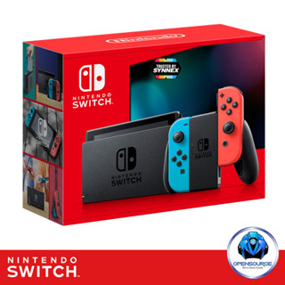 [พร้อมส่งประกันศูนย์ไทย]Nintendo: เครื่อง Switch V2 Neon ประกันศูนย์ Synnex 1ปี แถมฟรี กันรอย+กระเป๋า+ลูกยาง