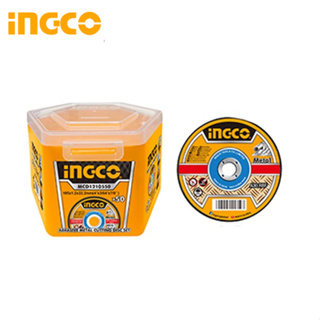 INGCO ใบตัดเหล็ก / ใบตัดสแตนเลส ขนาด 4 นิ้ว บาง 1.2 มม. (กล่องละ 50 ใบ) รุ่น MCD1210550 (Inox / Metal Cutting Disc )