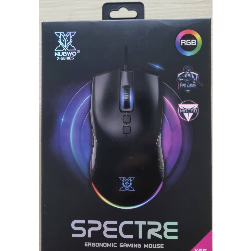 เมาส์เกมมิ่ง NUBWO X56 ERGONOMIC GAMING MOUSE (SPECTRE)