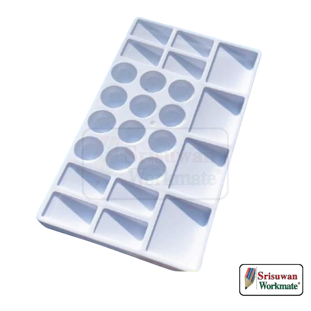 No.888 จานสีหลายช่อง Arton จานสีเนื้อขาว ง่ายต่อการผสมสี จานสี High Quality of Art