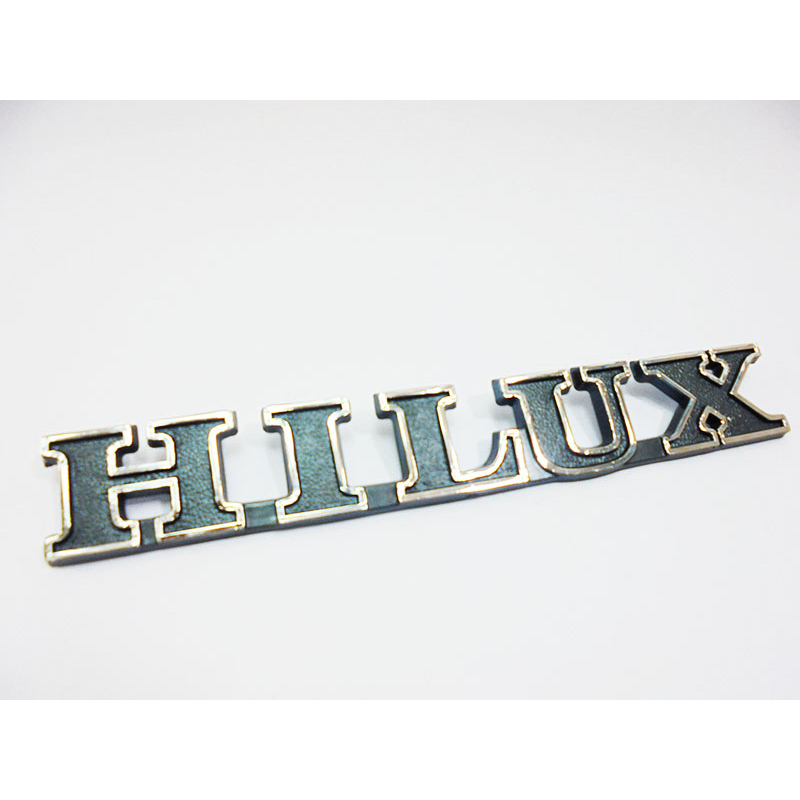 (1คู่)ตัวอักษร "HILUX" ไฮลักซ์ ไฮลัก ติดข้างแก้มรถกระบะ รถโตโยต้า อาร์เอ็น20 อาร์เอ็น25   (TOYOTA HI