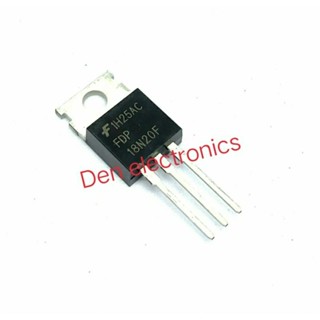 FDP 18N20F  TO220 18A200V MOSFET N-Fet มอสเฟต ทรานซิสเตอร์ สินค้าพร้อมส่ง (ราคา1ตัว)