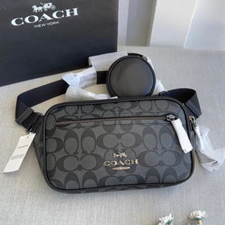 🍀🍀 Coach Elias Belt Bag In Signature