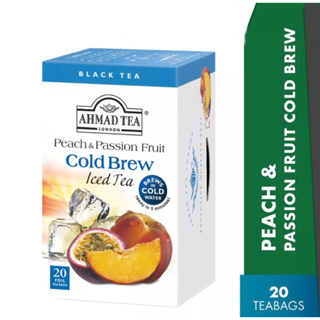 ชาผลไม้ Ahmad Tea Cold Brew Peach &amp; Passion (20 Teabags) Halal Certified