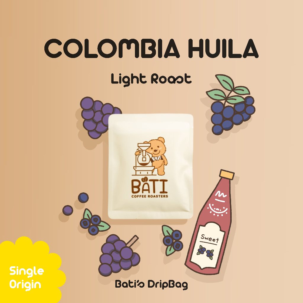 กาแฟ drip bag คั่วอ่อน Bati Coffee Roasters - BATI'S KENYA NYERI AB【Single Origin｜Washed｜Light Roast】