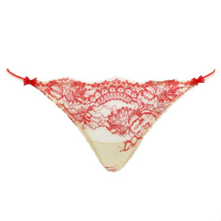 Annebra กางเกงใน ทรงจีสตริง ผ้าลูกไม้ G-String Panty รุ่น AU3-671 ลายลูกไม้เเฟชั่น สวมใส่สบาย สีฟ้า, สีส้ม